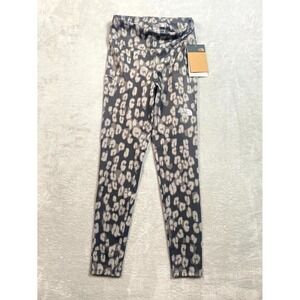 The North Face‎ Printed On Mountain Tight Girls Medium Gray Leopard Leggings